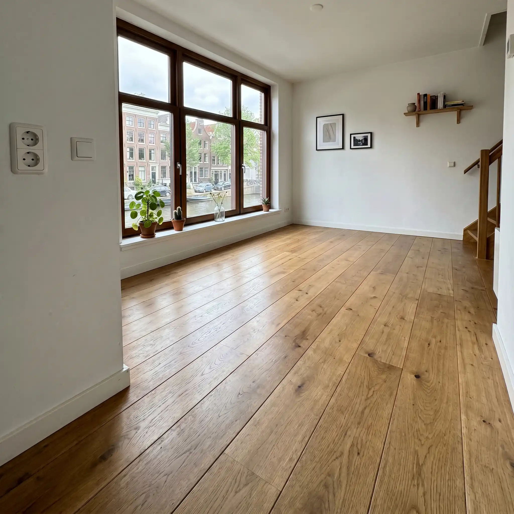 Vloerverwarming woonkamer Amsterdam-West